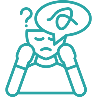 A teal circle with a white paper airplane icon in the center.