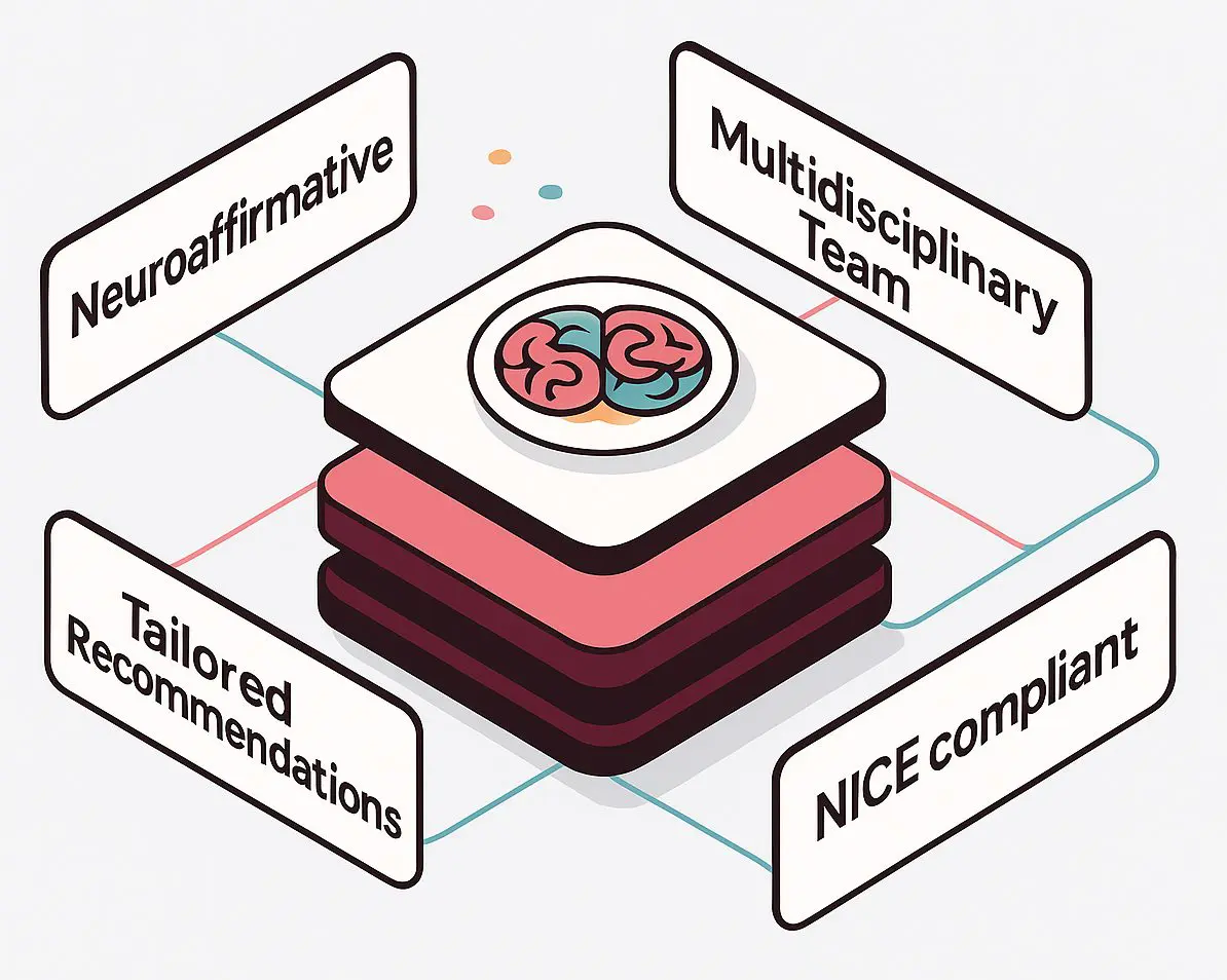 Illustration of a multidisciplinary medical team approach using AI for tailored treatment plans.
